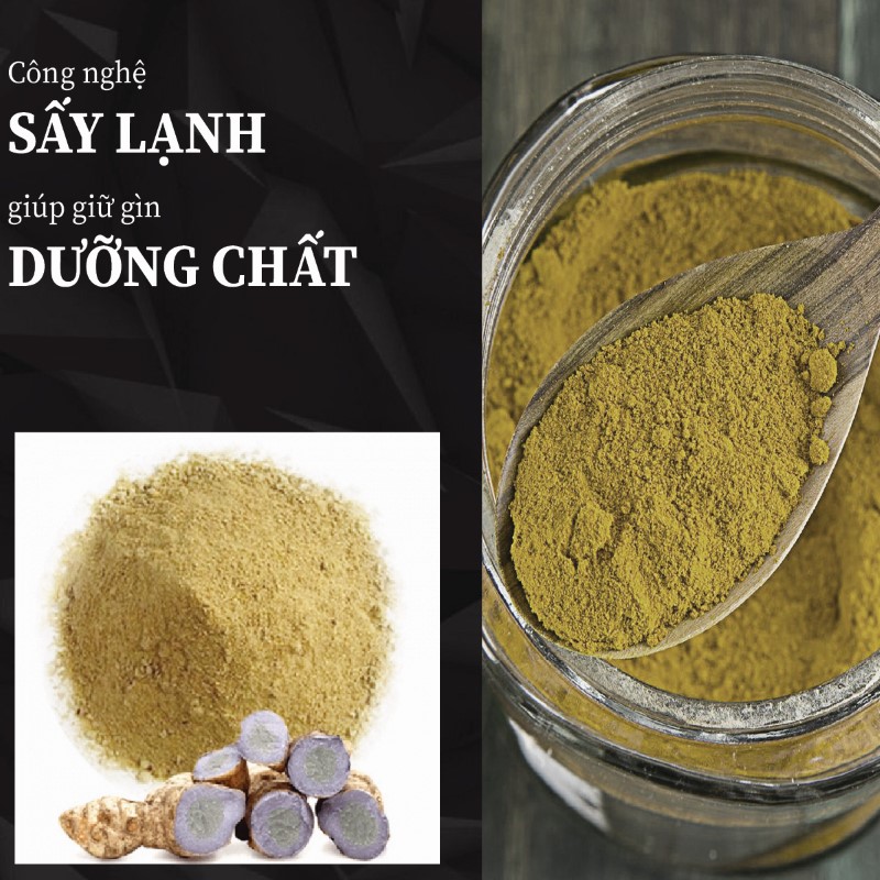 Túi 500g bột củ nghệ đen sấy khô giá rẻ