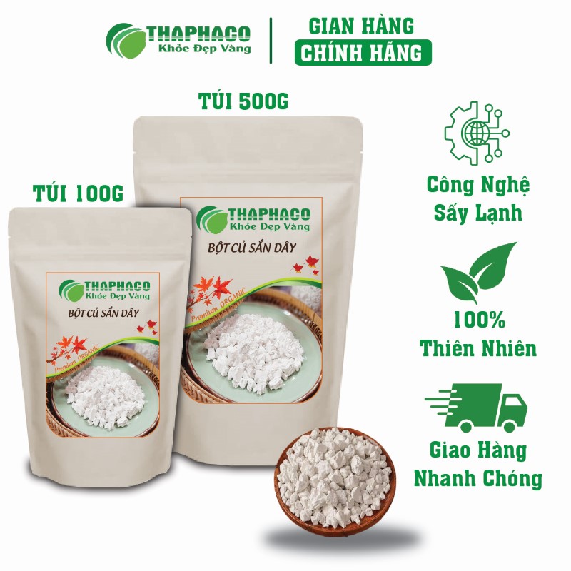 Ở đâu bán lẻ túi 100g bột củ sắn dây khô giá rẻ tại TP.HCM?