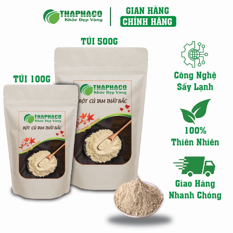 Chỗ bán lẻ túi 100g bột củ tam thất bắc tại TP.HCM 