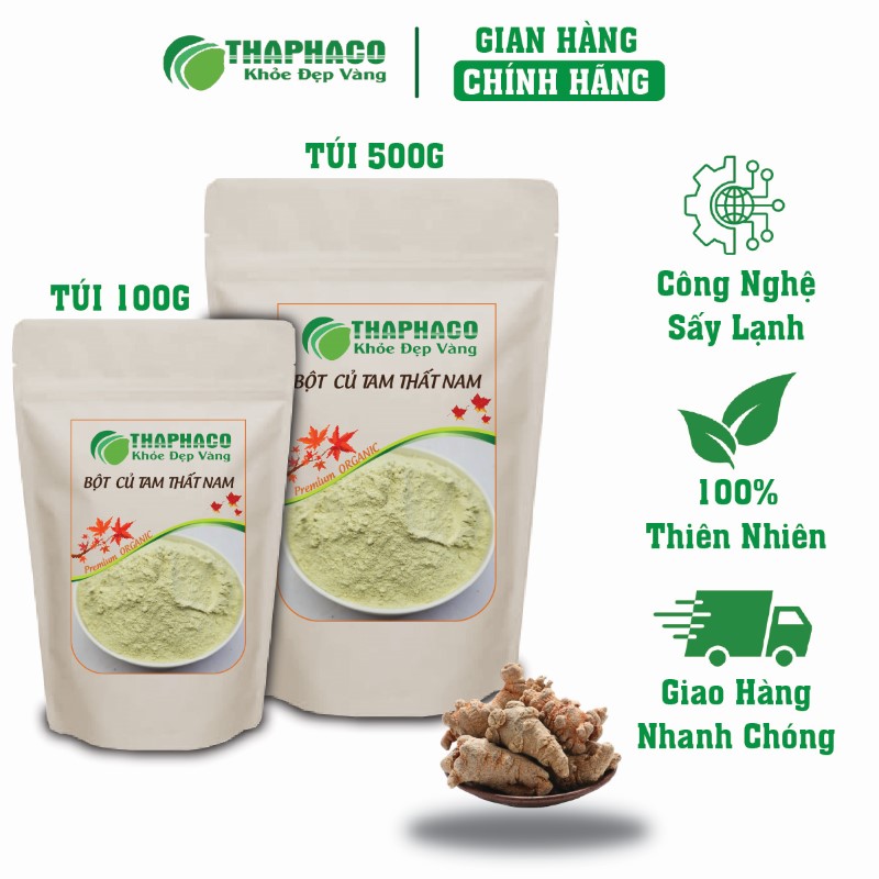 Địa chỉ bán lẻ túi 100g bột củ tam thất nam giá rẻ tại TP.HCM 