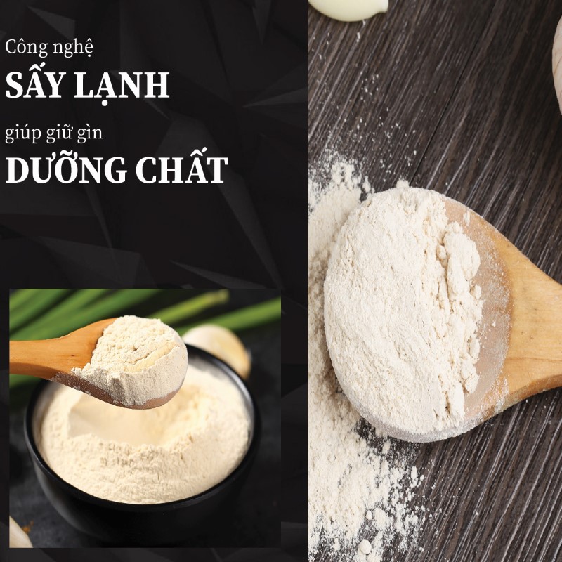 Túi 500g bột củ tỏi sấy khô giá rẻ