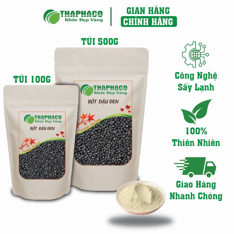 Chỗ bán lẻ túi 100g bột đậu đen khô giá rẻ tại TP.HCM