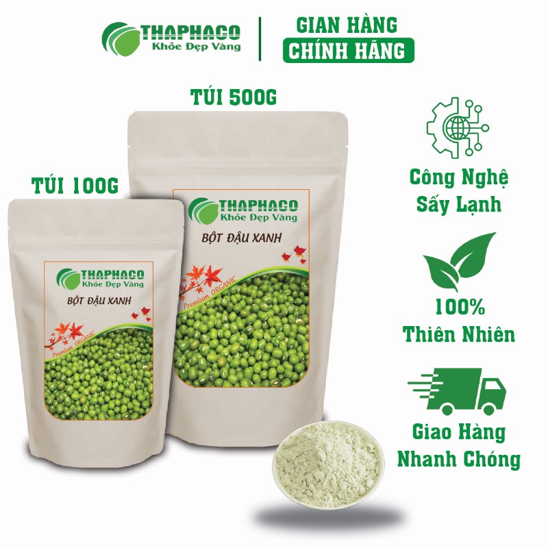 Chỗ bán lẻ túi 100g bột đậu xanh khô giá rẻ tại TP.HCM