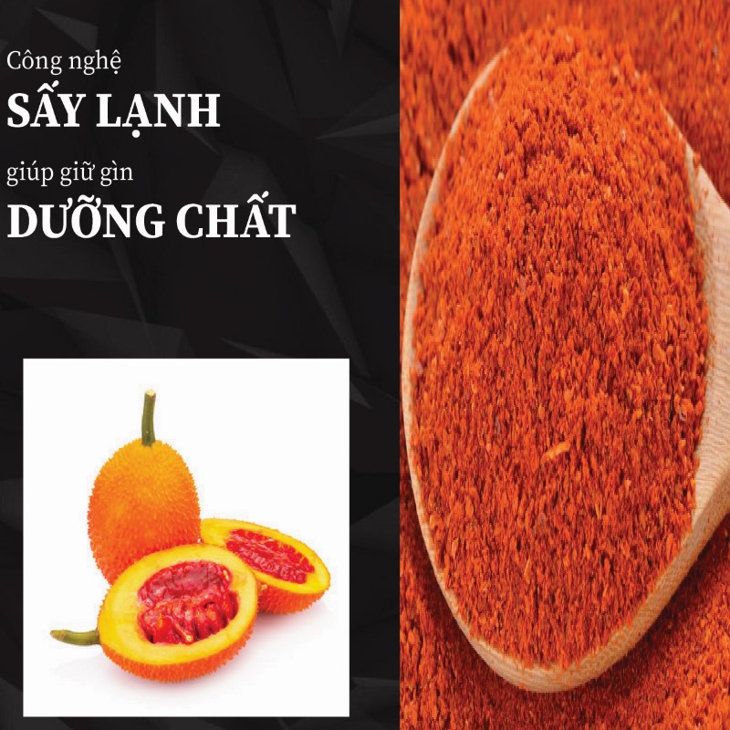 Túi 500g bột gấc nguyên chất siêu mịn sấy khô