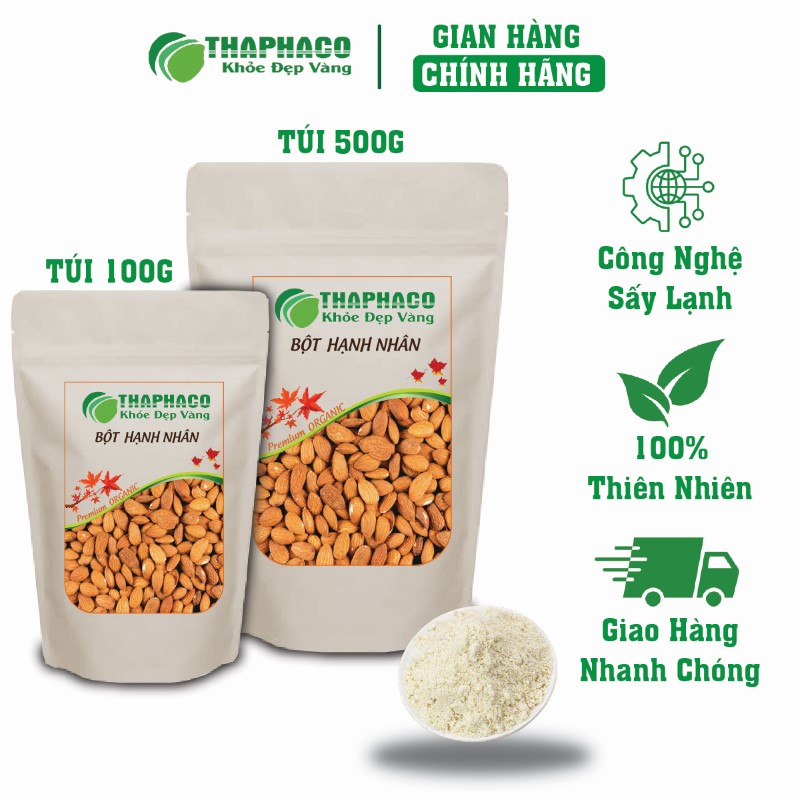 Địa chỉ bán lẻ túi 100g bột hạnh nhân khô giá rẻ tại TP.HCM