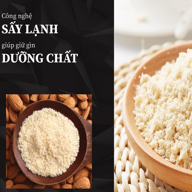 Túi 500g bột hạnh nhân sấy khô giá rẻ