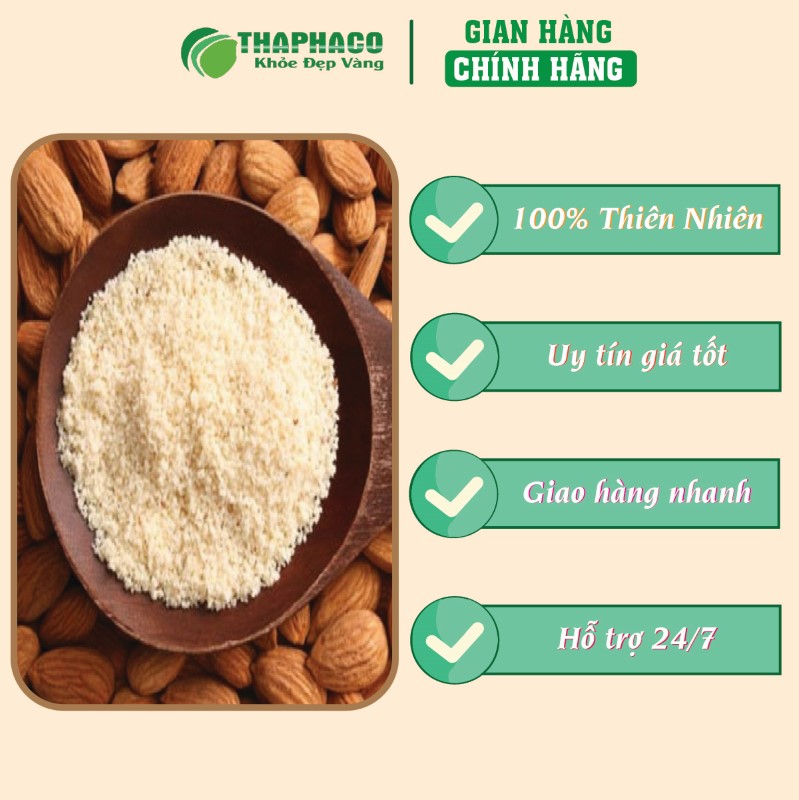 Địa chỉ bán lẻ túi 500g bột hạnh nhân sấy khô giá rẻ tại TP.HCM