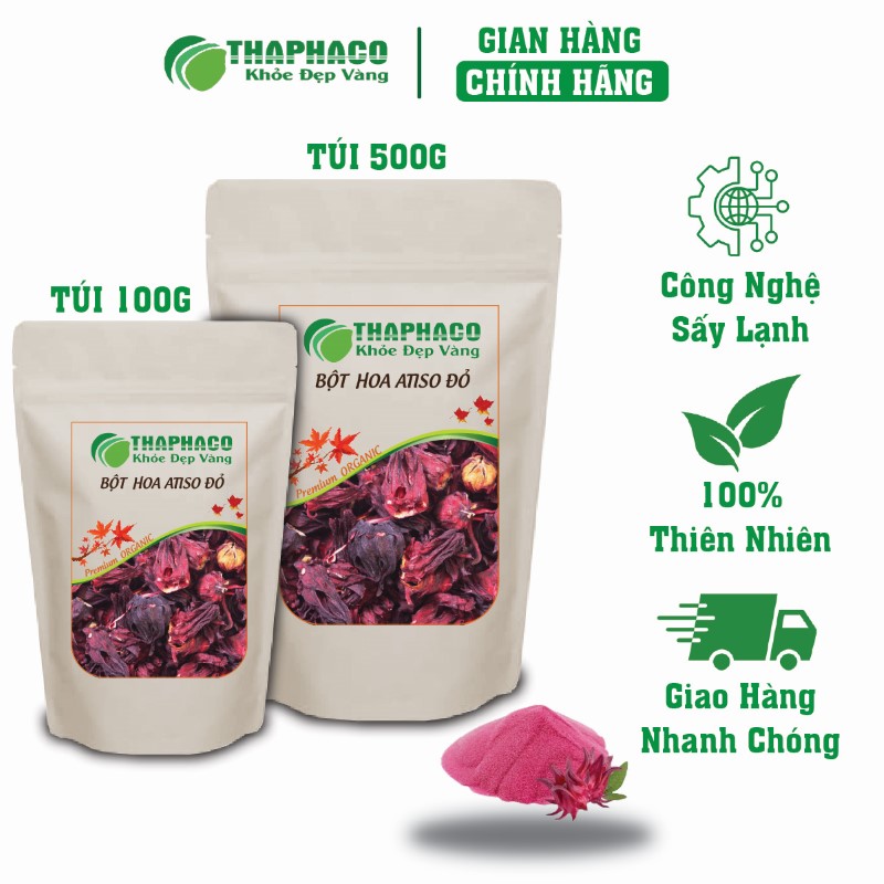 Nơi bán lẻ túi 100g bột hoa atiso đỏ khô giá rẻ tại TP.HCM