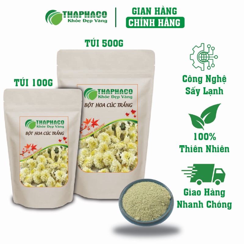 Ở đâu bán lẻ túi 100g bột hoa cúc trắng khô giá rẻ tại TP.HCM?