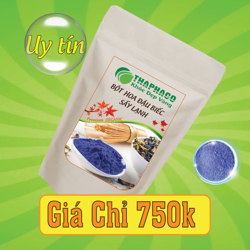 Bột hoa đậu biếc bao nhiêu 1kg