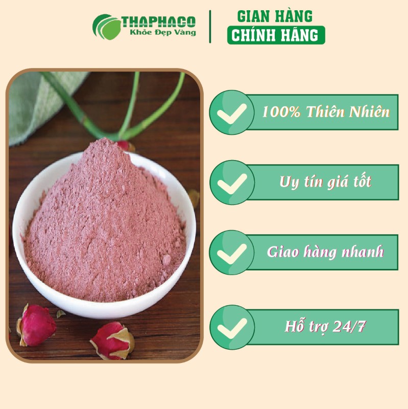 Địa chỉ bán lẻ túi 500g bột hoa hồng sấy khô giá rẻ tại TP.HCM