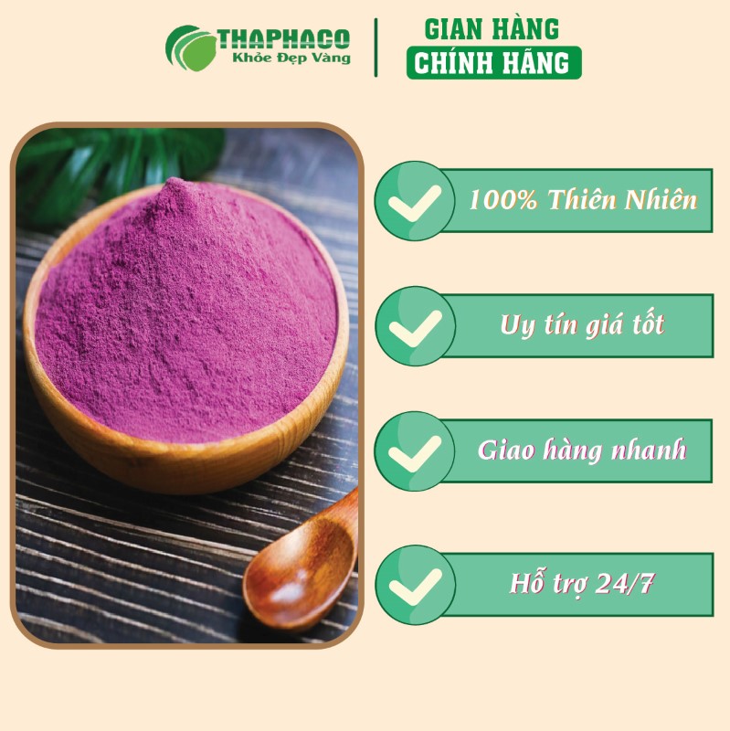 Nơi bán lẻ túi 500g bột khoai lang tím sấy khô giá rẻ tại TP.HCM