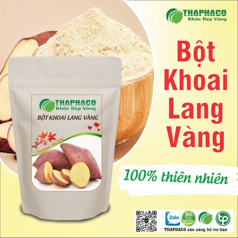 Mua 1kg bột khoai lang vàng khô giá rẻ tại TP.HCM