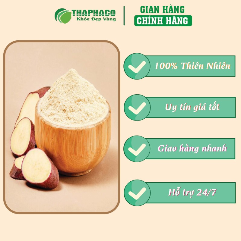 Nơi bán lẻ túi 500g bột khoai lang vàng sấy khô giá rẻ tại TP.HCM