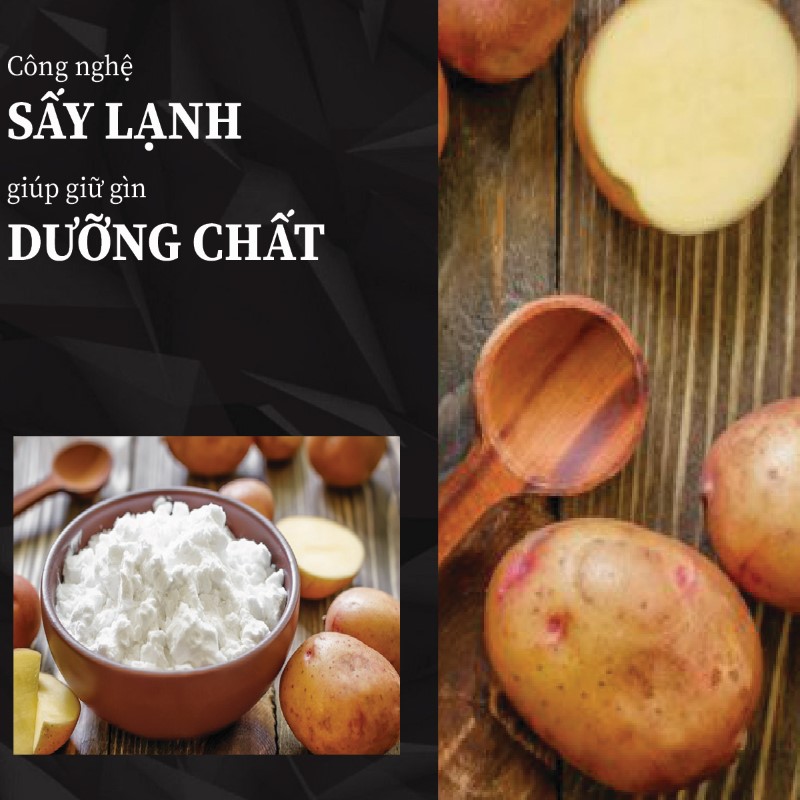 Túi 500g bột khoai tây sấy khô giá rẻ