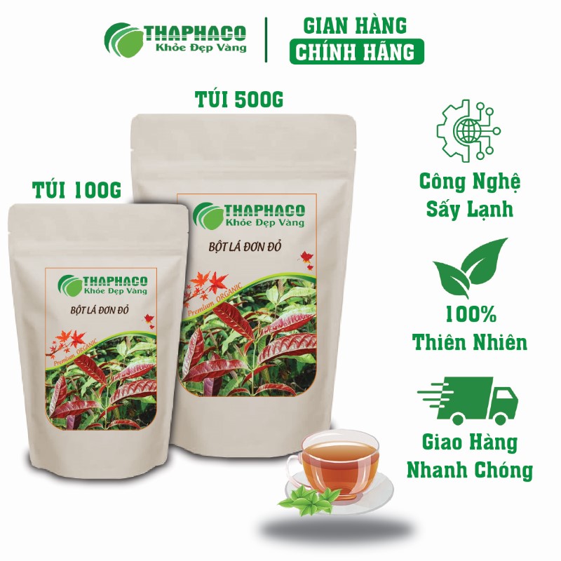 Ở đâu bán lẻ túi 100g bột lá đơn đỏ khô giá rẻ tại TP.HCM