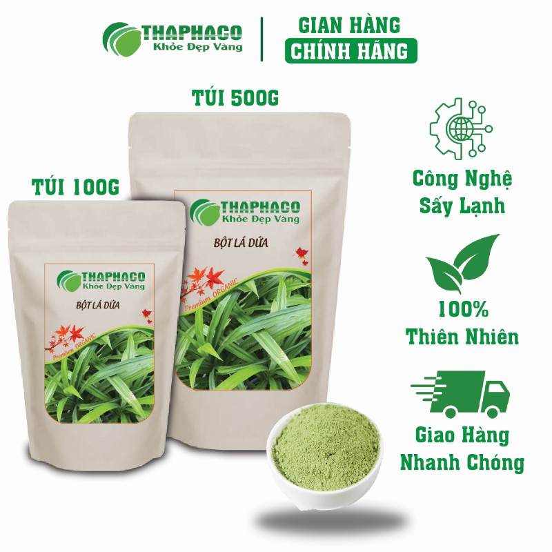 Nơi bán lẻ túi 100g bột lá dứa khô giá rẻ tại TP.HCM