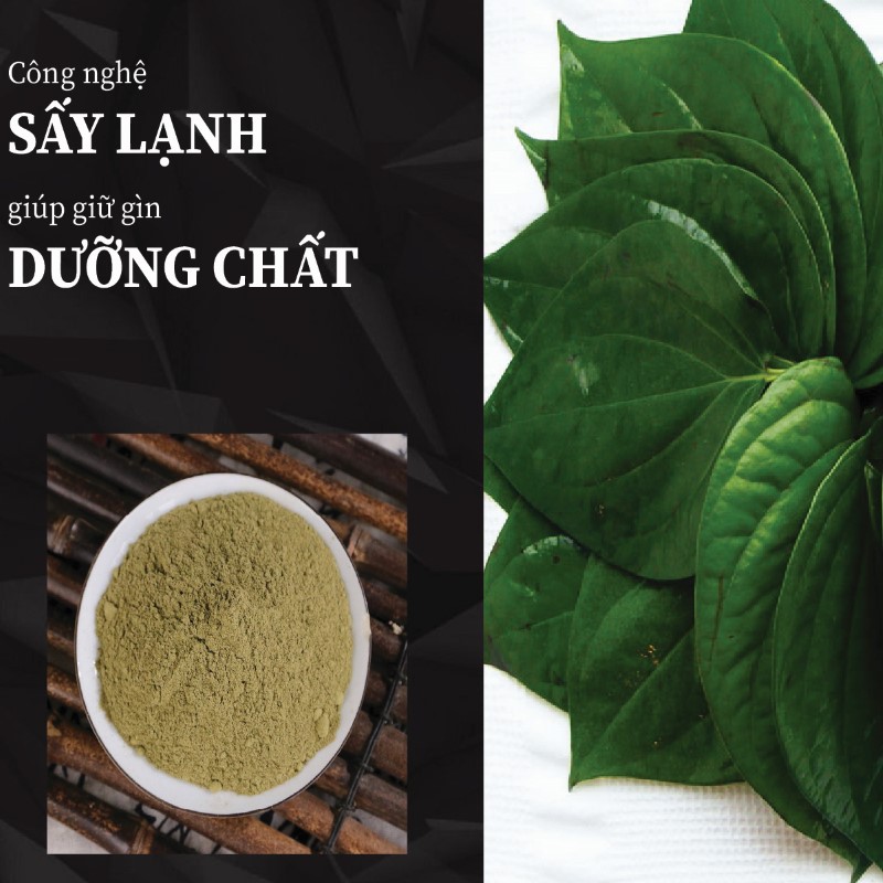 Túi 500g bột lá trầu không sấy khô giá rẻ