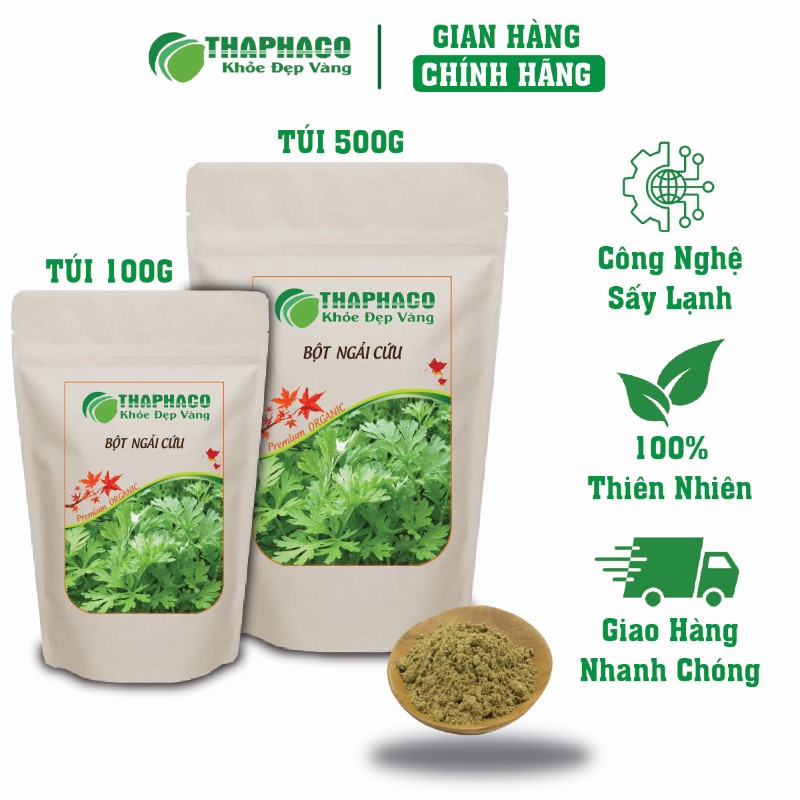 Địa chỉ bán lẻ túi 100g bột ngải cứu khô giá rẻ tại TP.HCM