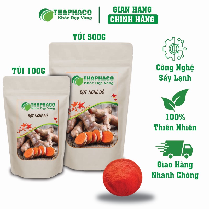 Chỗ bán lẻ túi 100g bột nghệ đỏ khô giá rẻ tại TP.HCM