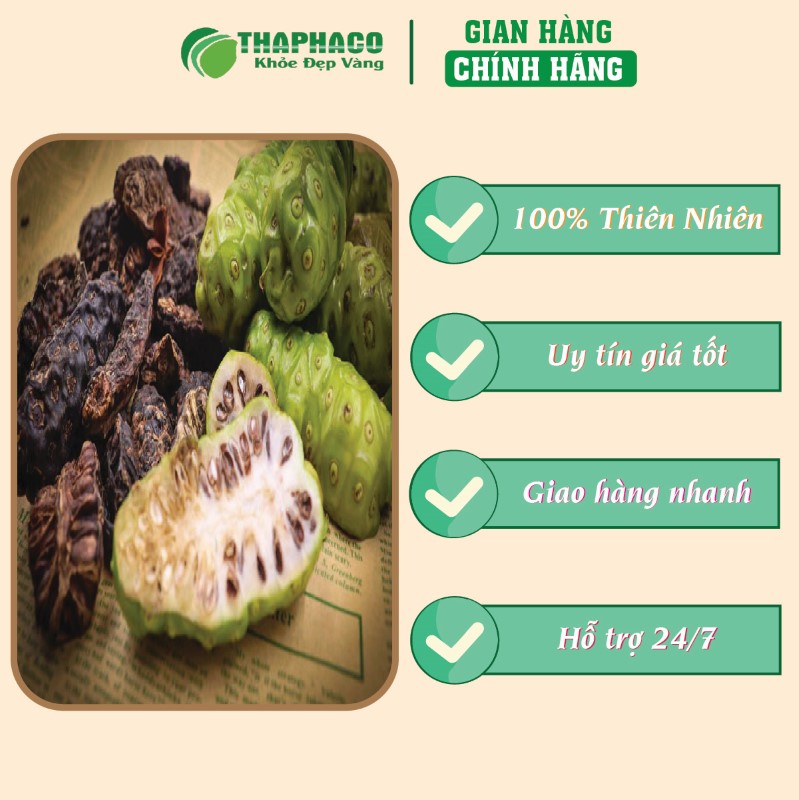 THAPHACO bán lẻ túi 500g bột quả nhàu chín sấy khô giá rẻ tại TP.HCM