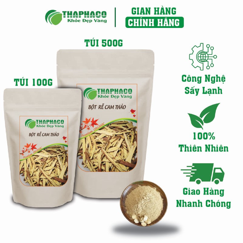 Địa chỉ bán lẻ túi 100g bột rễ cam thảo khô giá rẻ tại TP.HCM