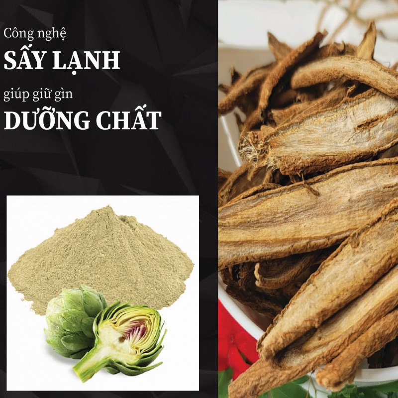 Túi 500g bột rễ cây atiso sấy khô giá rẻ