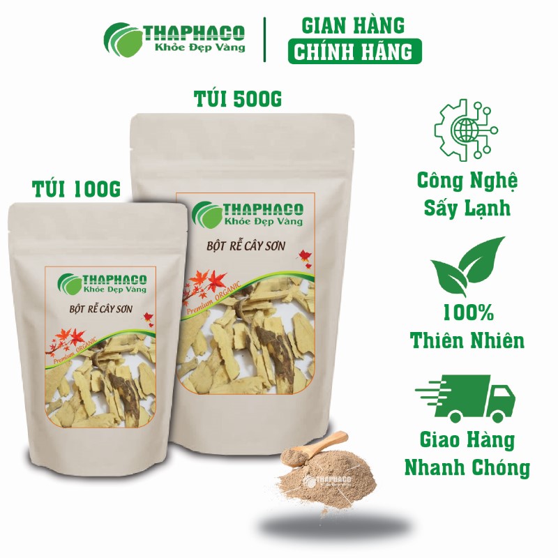 THAPHACO bán lẻ túi 100g bột rễ cây sơn trị mụn giá rẻ tại TP.HCM