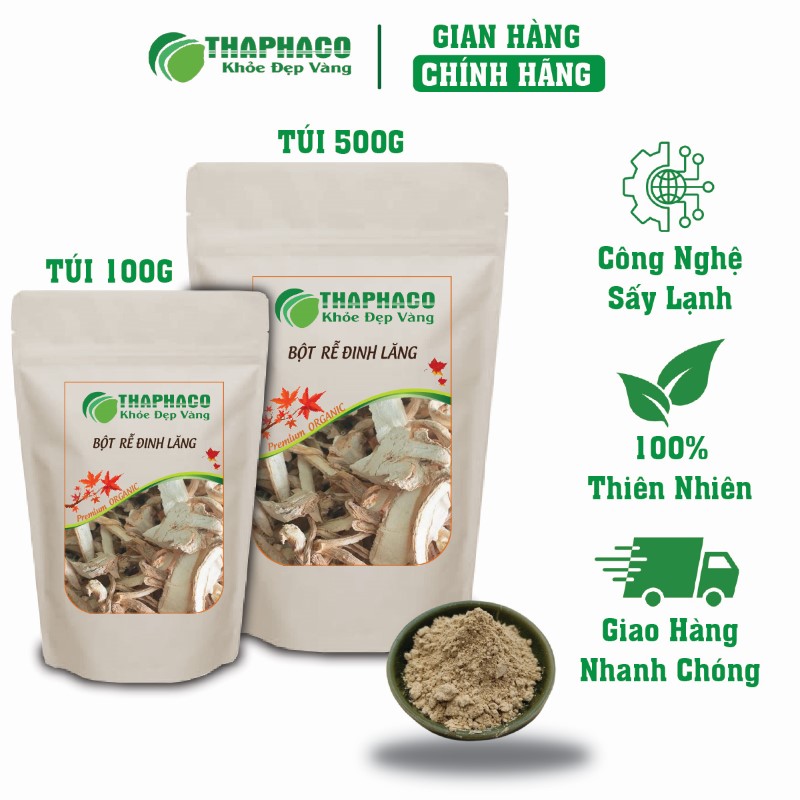 Địa chỉ bán lẻ túi 100g bột rễ đinh lăng khô giá rẻ tại TP.HCM