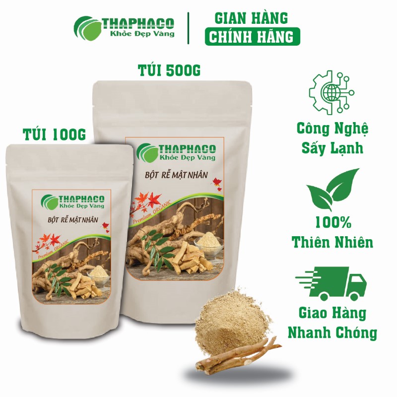 Chỗ bán lẻ túi 100g bột rễ mật nhân khô giá rẻ tại TP.HCM