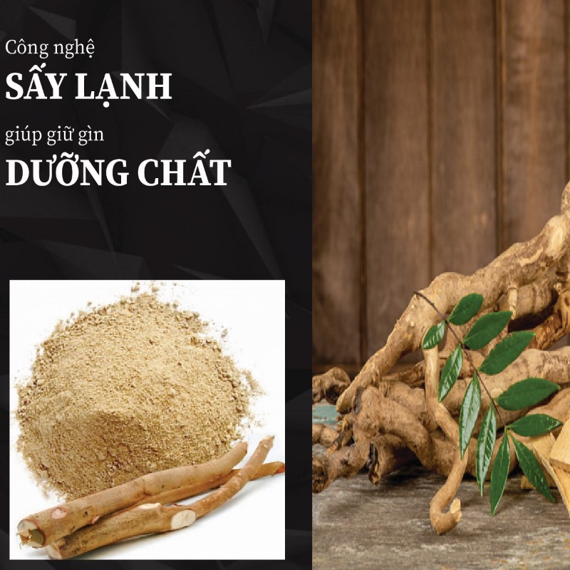 Túi 500g bột rễ mật nhân sấy khô giá rẻ