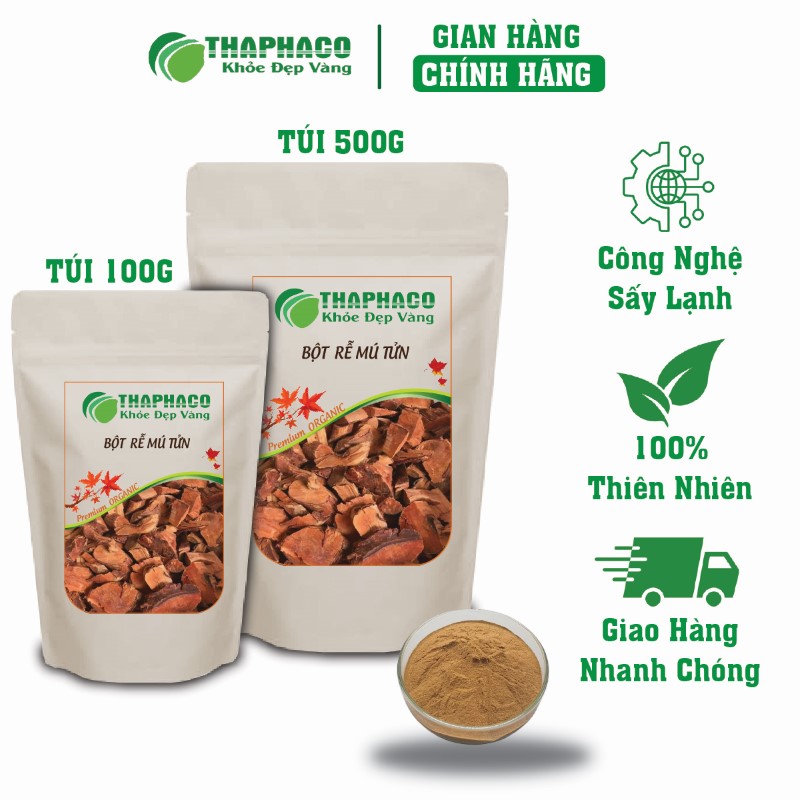 Địa chỉ bán lẻ túi 100g bột rễ mú tửn khô giá rẻ tại TP.HCM