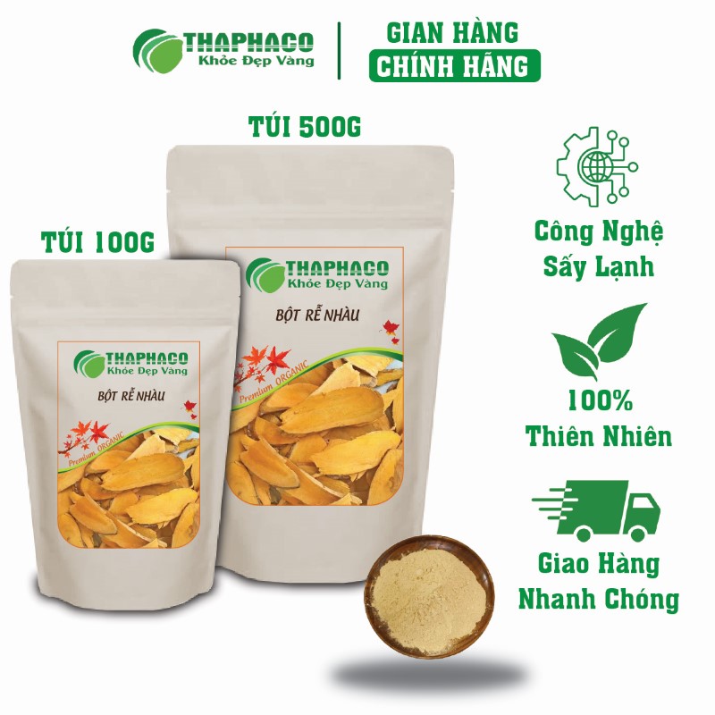 THAPHACO bán lẻ túi 100g bột rễ nhàu khô giá rẻ tại TP.HCM