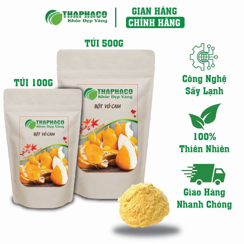 Địa chỉ bán lẻ túi 100g bột vỏ cam khô giá rẻ tại TP.HCM