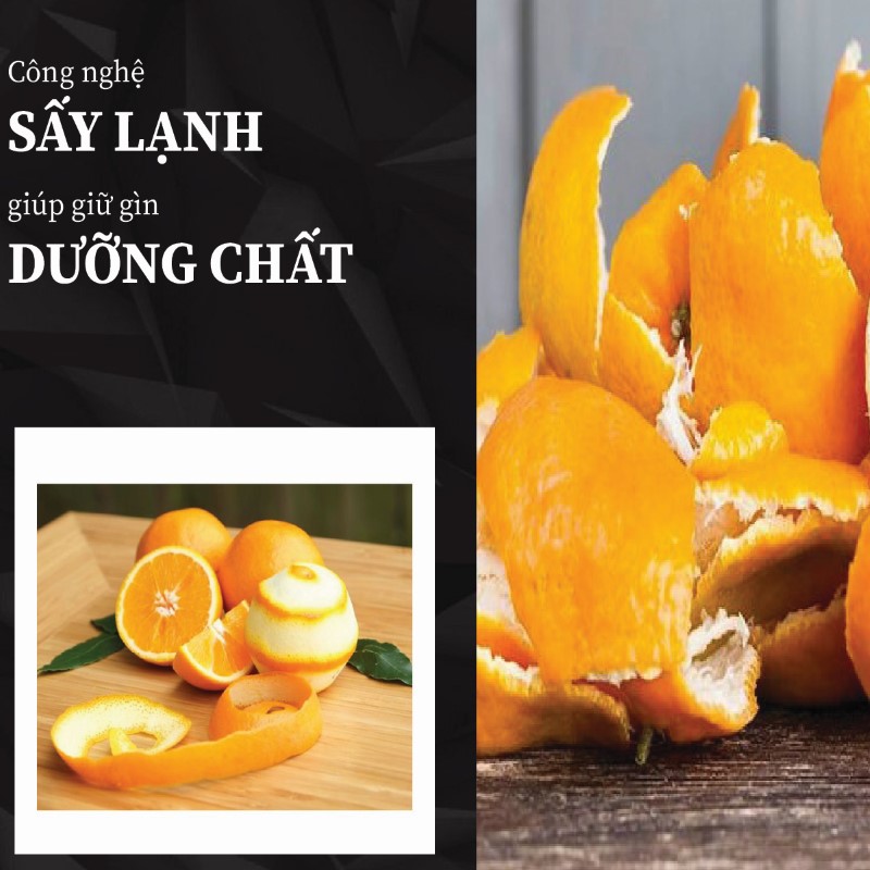 Túi 500g bột vỏ cam sấy khô giá rẻ