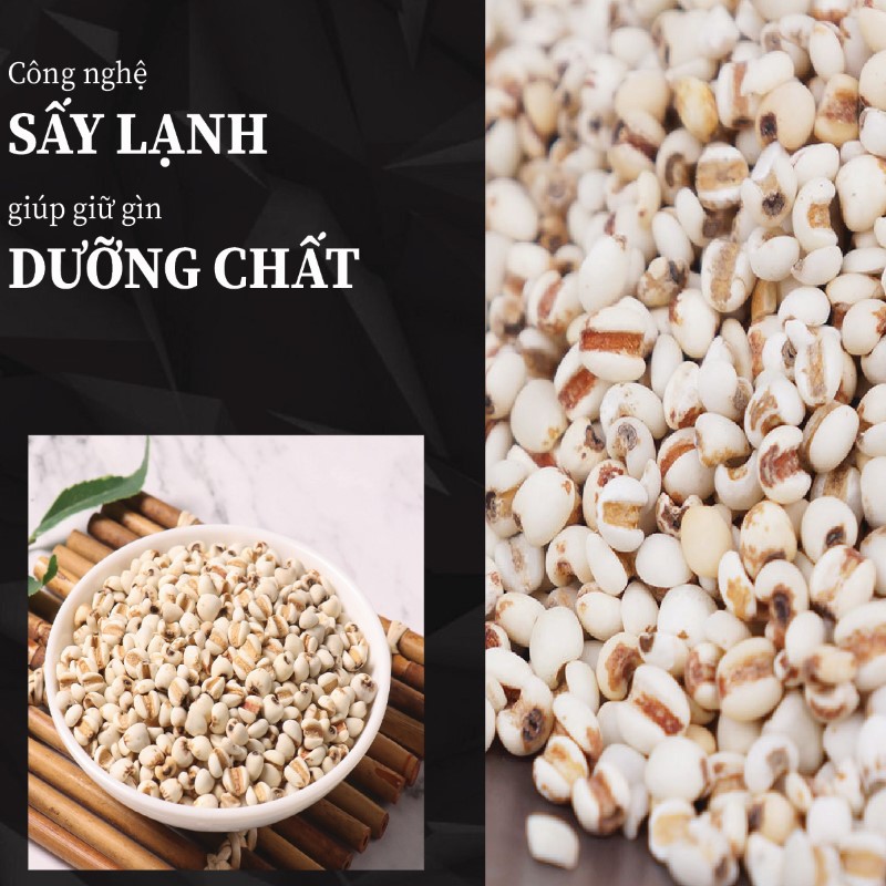 Túi 500g bột ý dĩ sấy khô giá rẻ