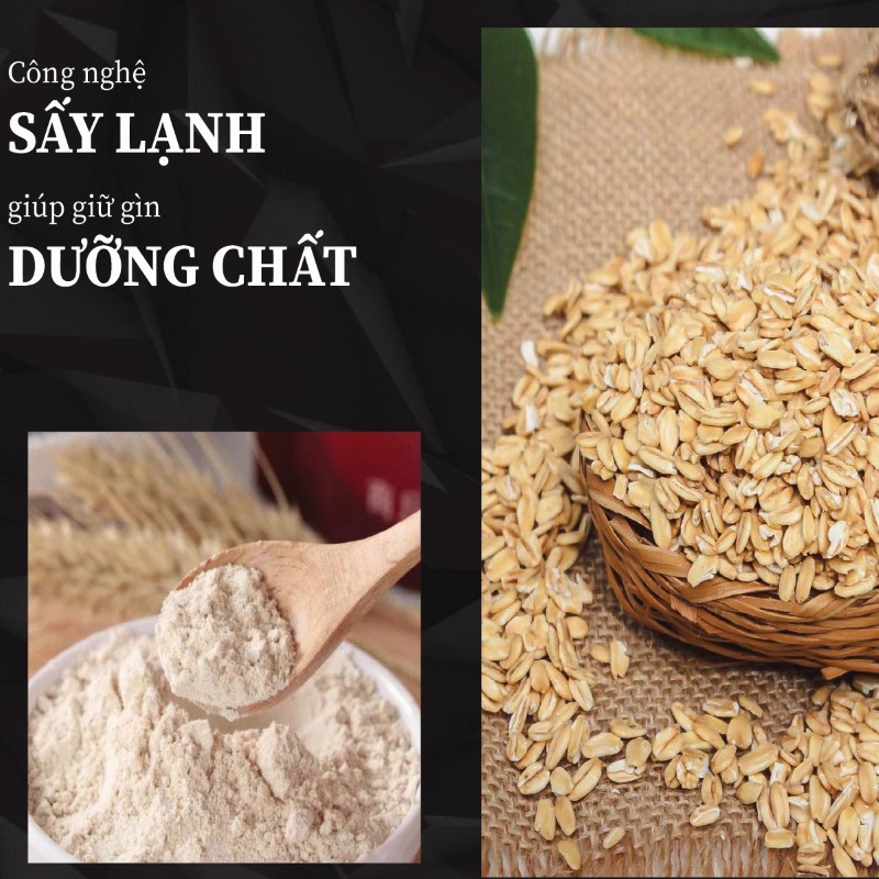 Túi 500g bột yến mạch sấy khô giá rẻ 