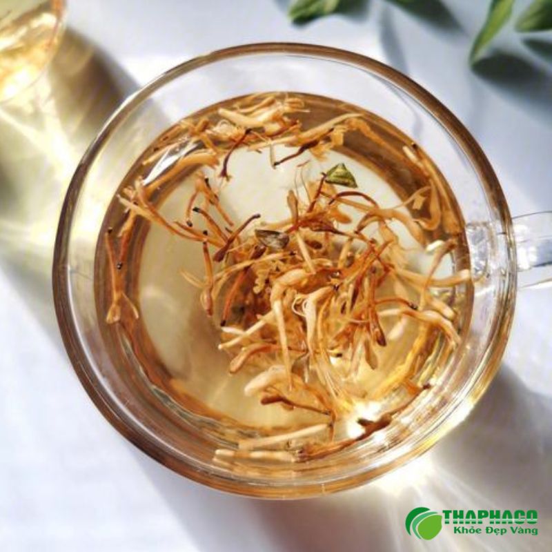 Cách dùng kim ngân hoa trị mụn 