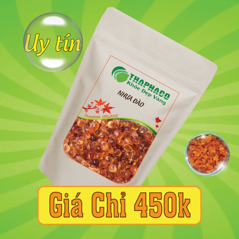 Nhựa đào sấy khô bao nhiêu 1kg?