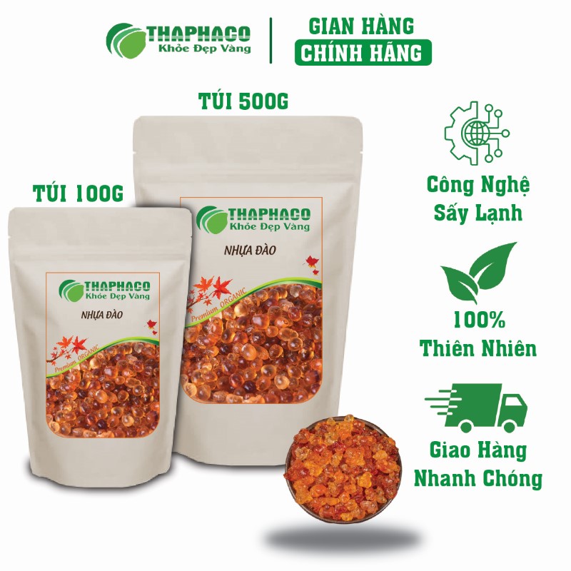 Ở đâu bán lẻ 100g nhựa đào khô giá rẻ tại TP.HCM