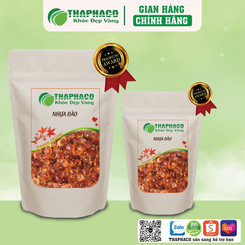 Mua nhựa đào túi 500g sấy khô giá rẻ tại THAPHACO