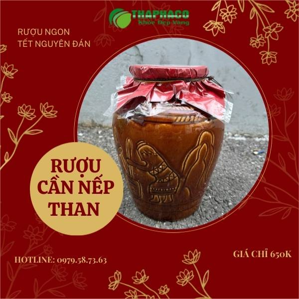 Chỗ mua rượu cần nếp than 6 lít giá rẻ chính hãng tại TP.HCM