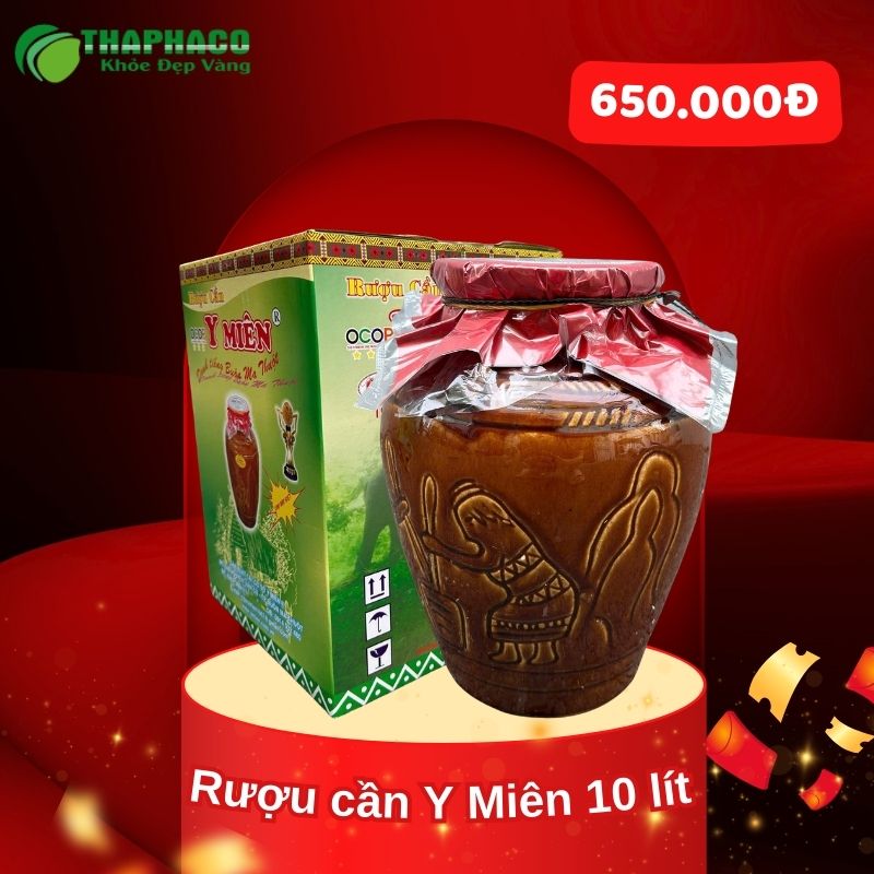 Mua 10 lít rượu cần Y Miên giá rẻ tại THAPHACO