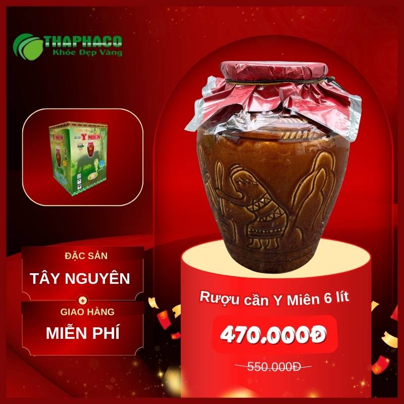 Mua rượu cần Y Miên 6 lít giá rẻ uy tín tại THAPHACO