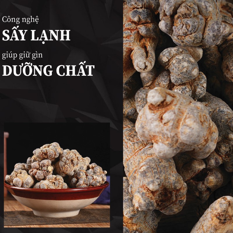 Túi 500g tam thất bắc sấy khô 