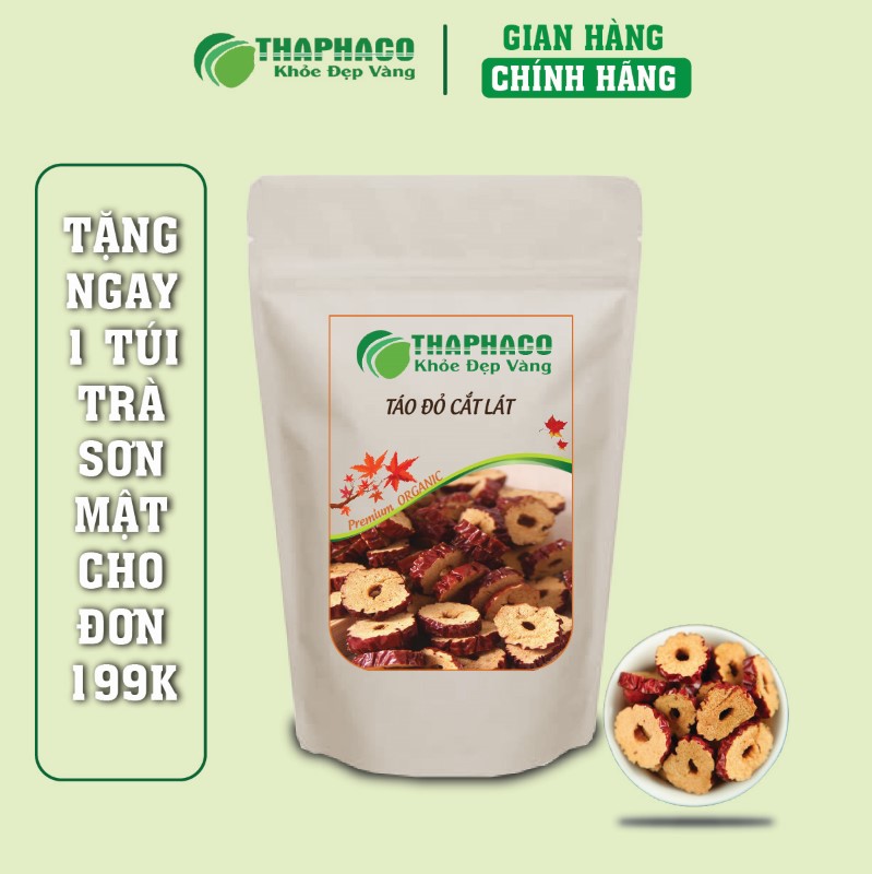 Mua táo đỏ cắt lát sấy khô túi 1kg giá rẻ tại THAPHACO