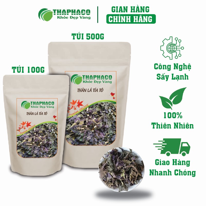 Nơi bán lẻ túi 100g thân lá tía tô khô giá rẻ tại TP.HCM