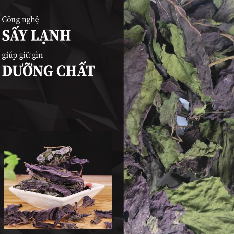 Túi 500g thân lá tía tô sấy khô giá rẻ