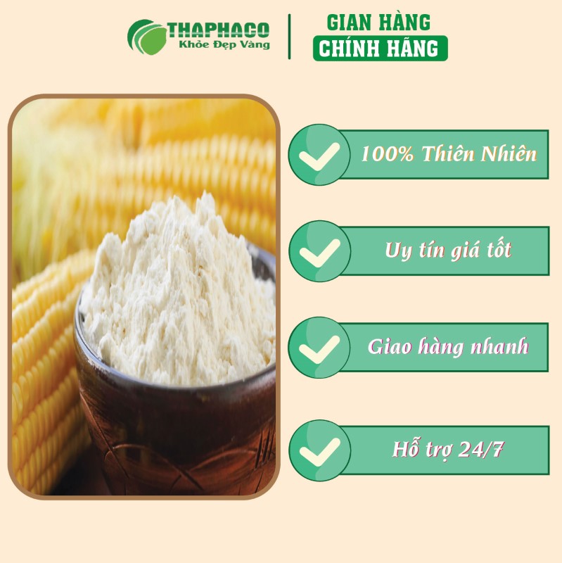 Chỗ bán lẻ túi 500g tinh bột bắp sấy khô giá rẻ tại TP.HCM