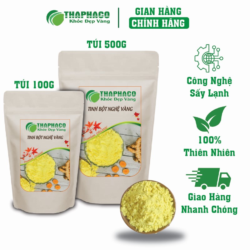 Địa chỉ bán lẻ túi 100g tinh bột nghệ vàng khô giá rẻ tại TP.HCM